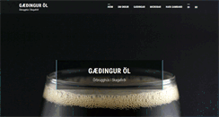 Desktop Screenshot of gaedingur-ol.is